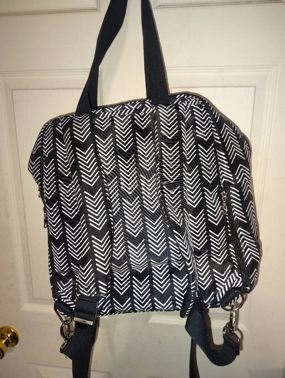 Sarah Wells-Kelly Breast Pump Backpack (B&W)